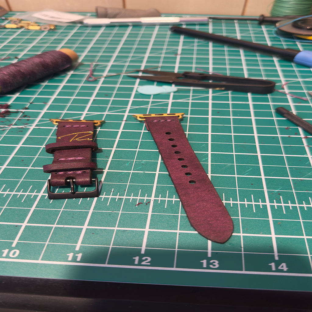 The Micah —  Leather Apple Watch Band