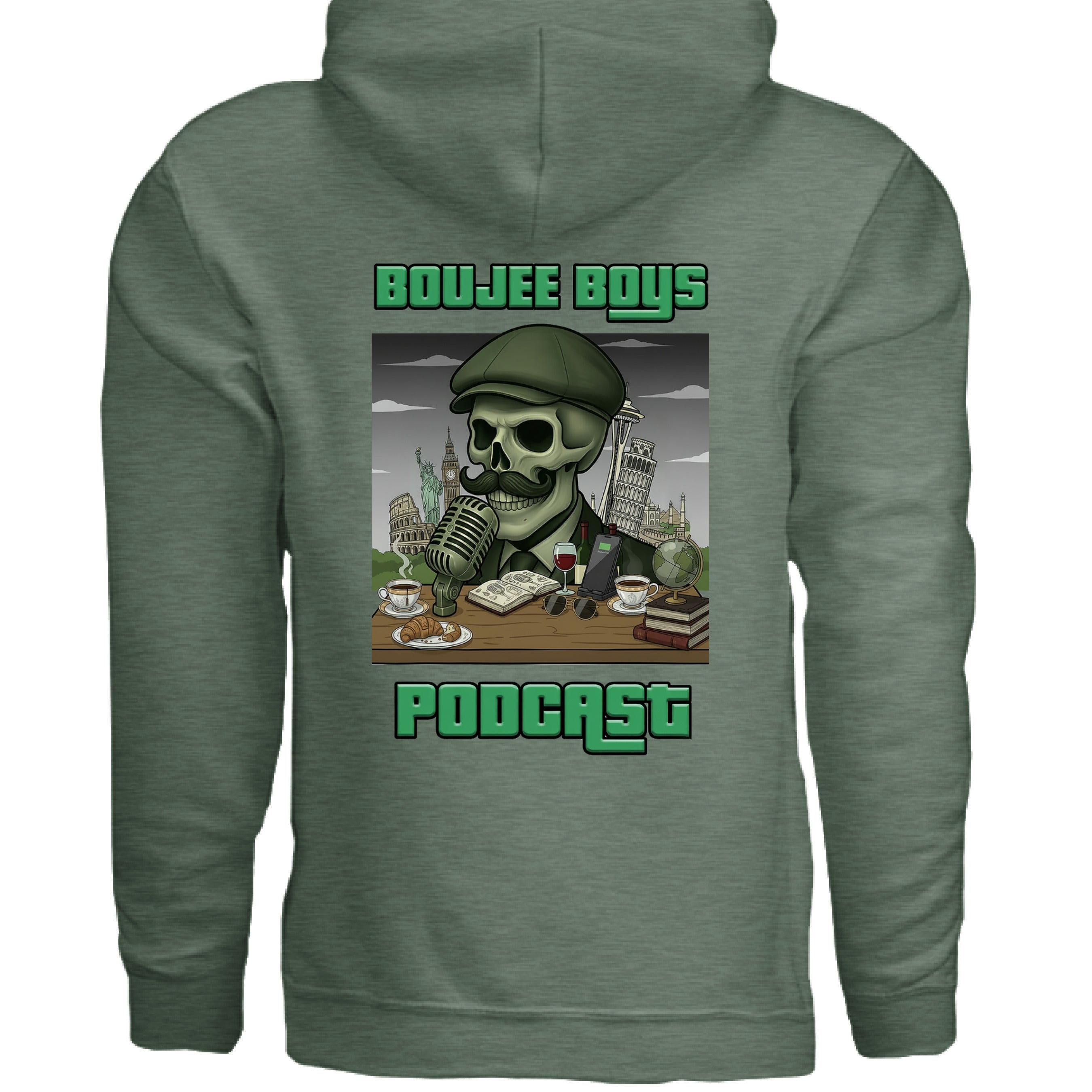 Military Green Heather  - BACK
