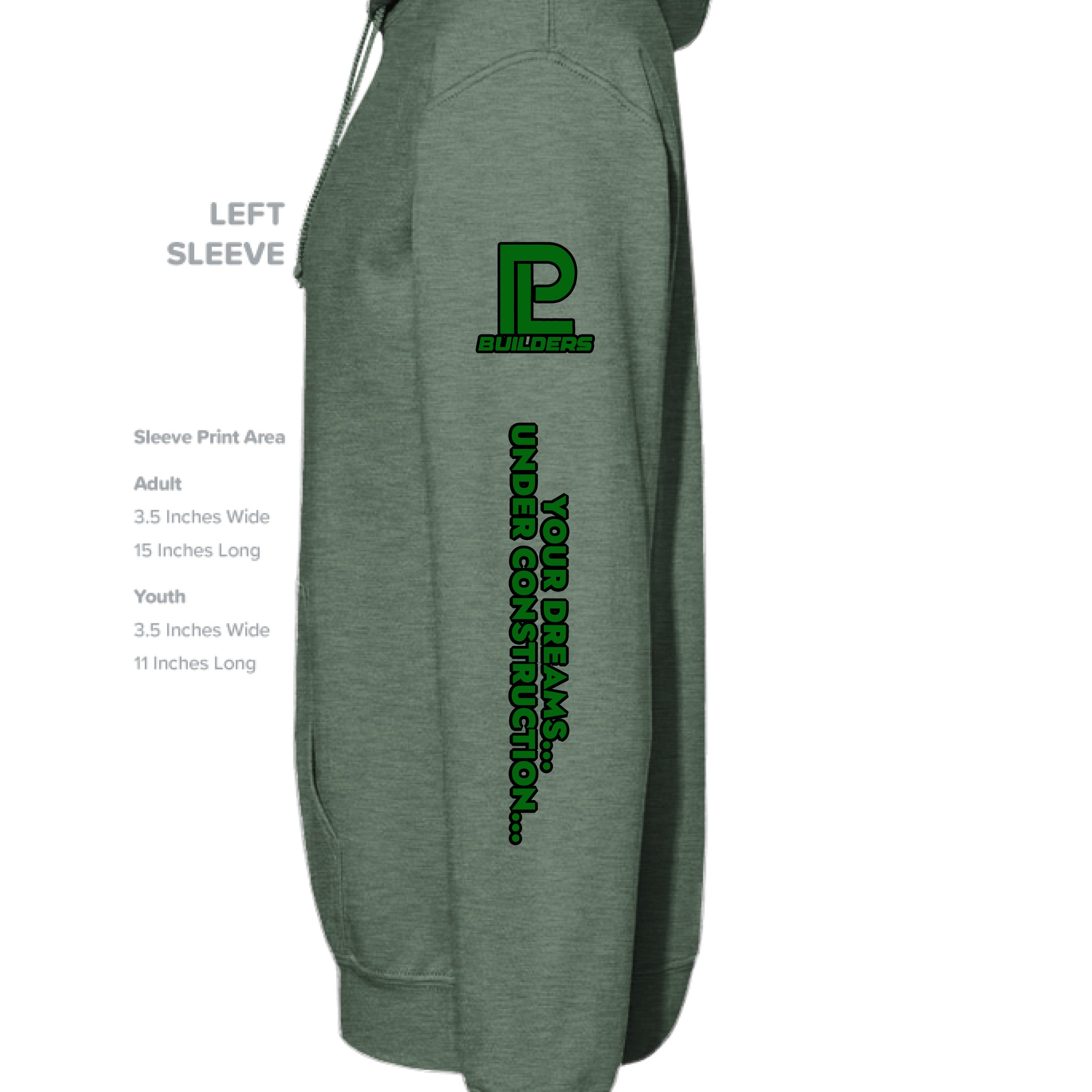 Military Green Heather  - SLEEVE_LEFT