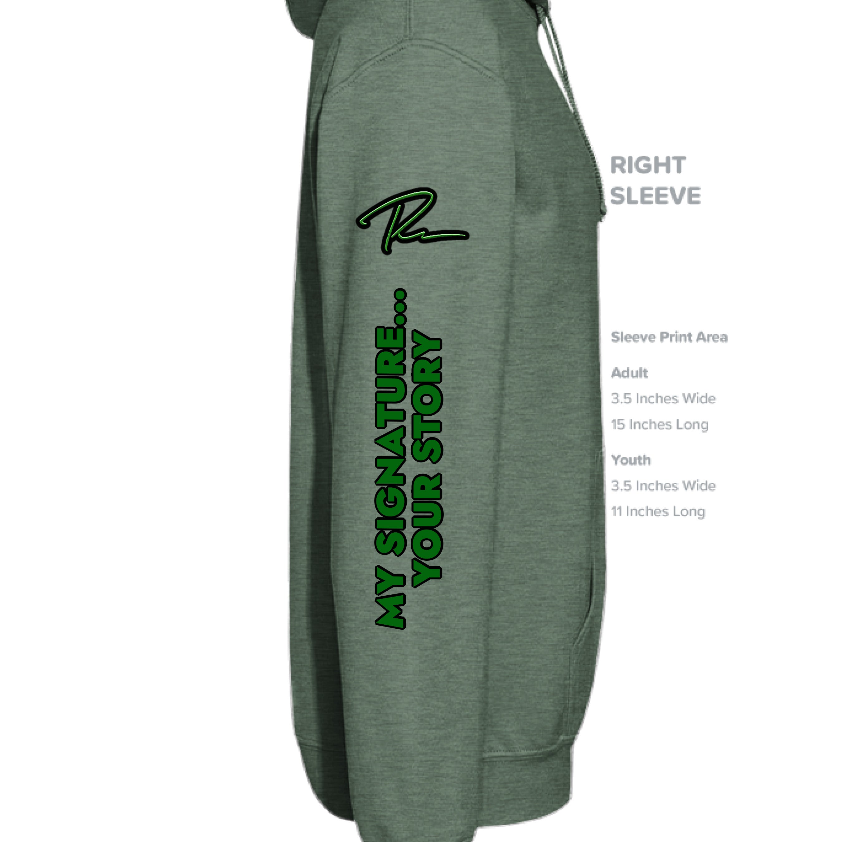 Military Green Heather  - SLEEVE_RIGHT